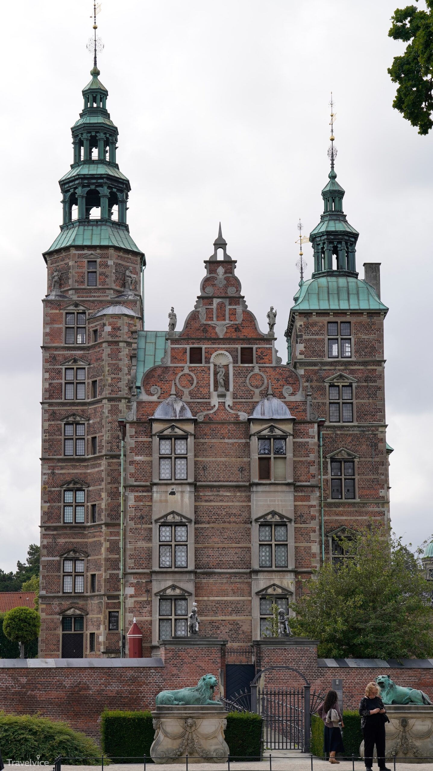 Die Fassade von Schloss Rosenborg in Kopenhagen.