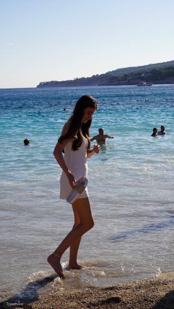 Badepause am Abend in Cassis