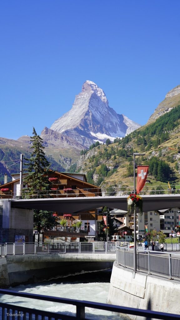 Zermatt mit dem Matterhorn im Hintergrund
